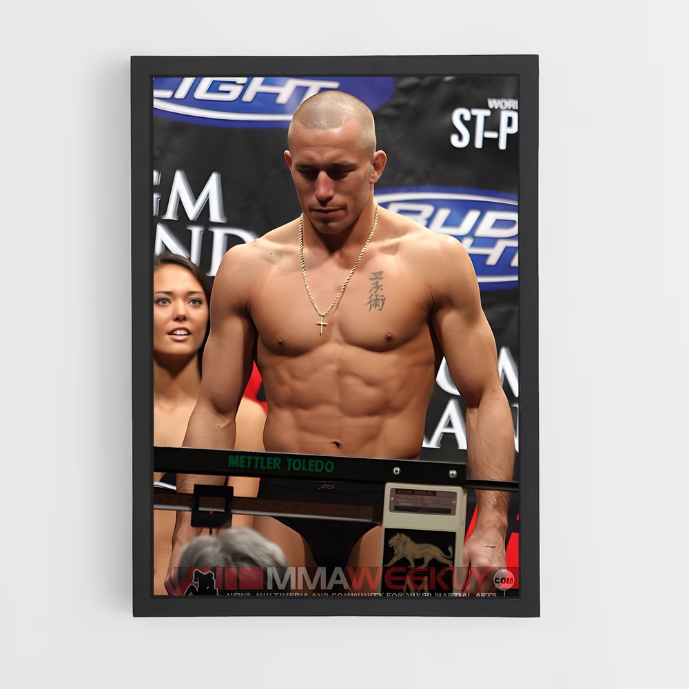 Poster Georges de champion – affiche MMA (vue 2)